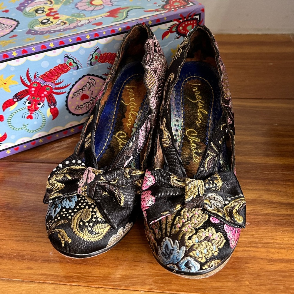 Irregular Choice Final Bow Floral Heels size 36
